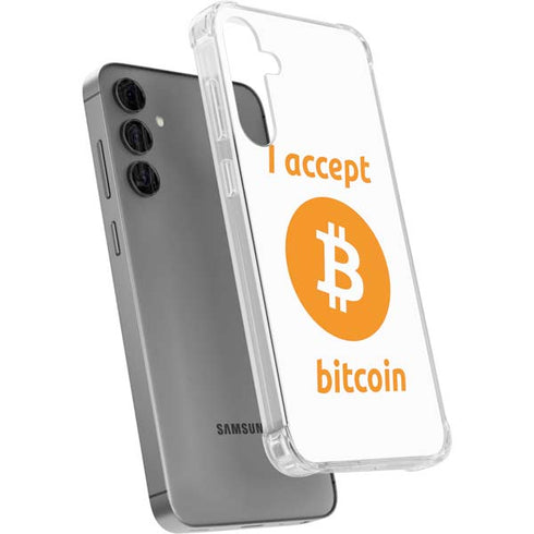 I Accept Bitcoin Galaxy S24 Plus Clear Case